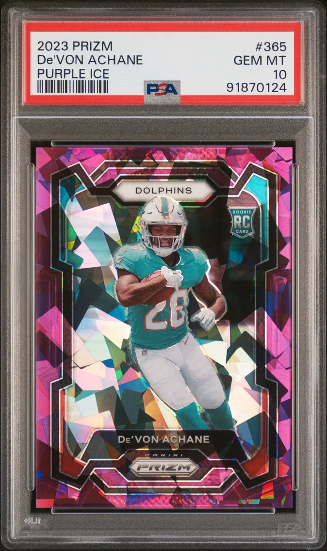 2023 #365 De'VON ACHANE PSA 10 Panini Prizm