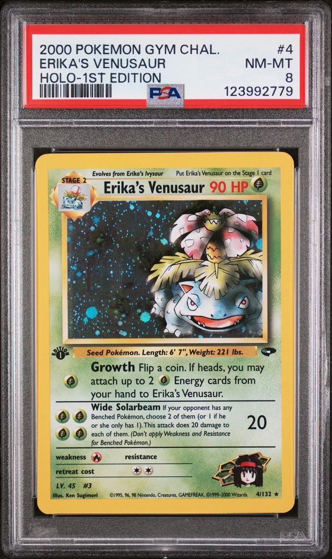2000 #4 Erika's Venusaur PSA 8 Gym Challenge