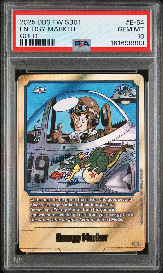 2025 #E-54 Energy Marker PSA 10 Dragon Ball Super Card Game Fusion World Manga Booster 01