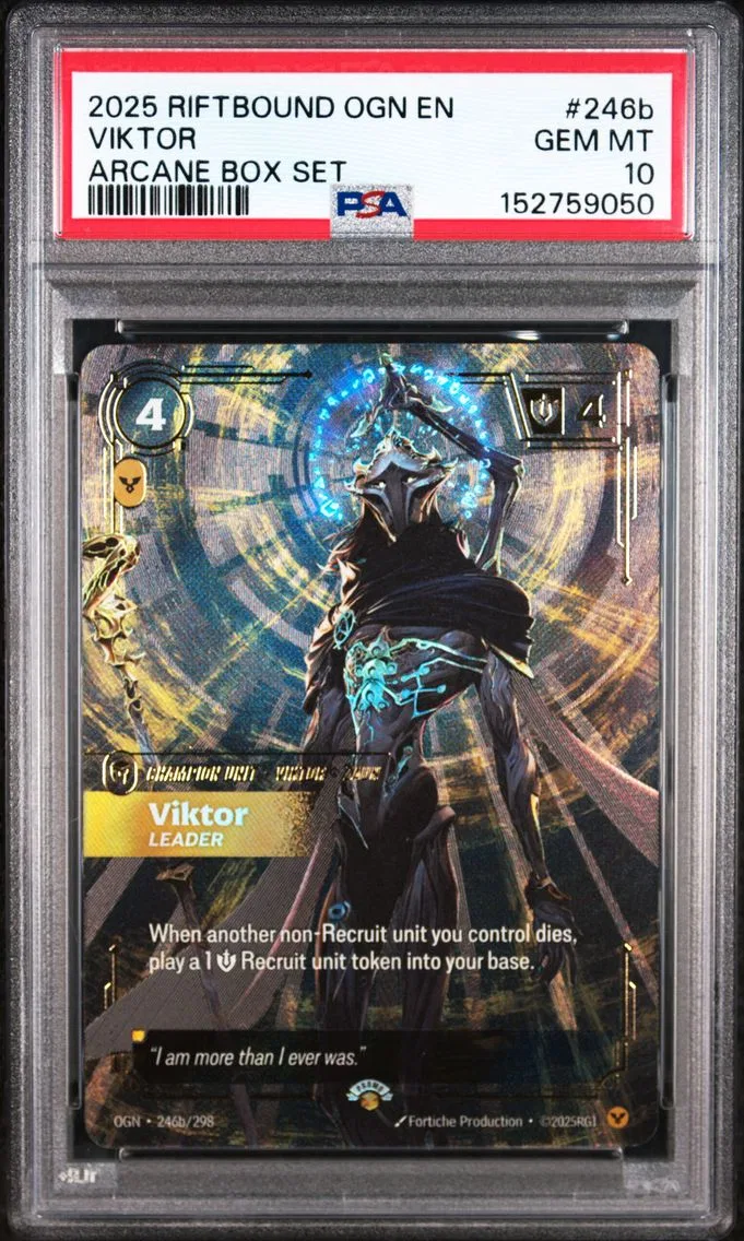 2025 #246b Viktor - Leader PSA 10 Riftbound: League of Legends Ogn-Origins