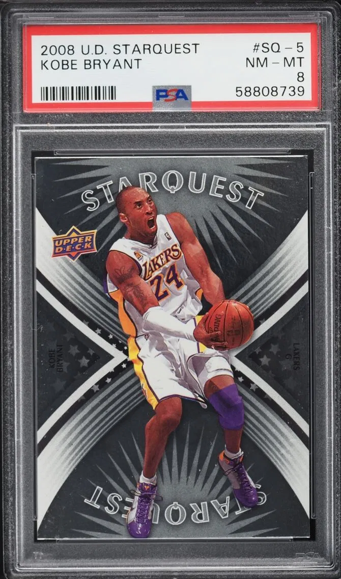 2008 #SQ-5 Kobe Bryant PSA 8 Upper Deck Starquest