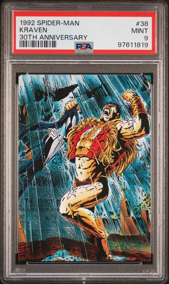 1992 #38 Kraven PSA 9 Spider-Man 30th Anniversary