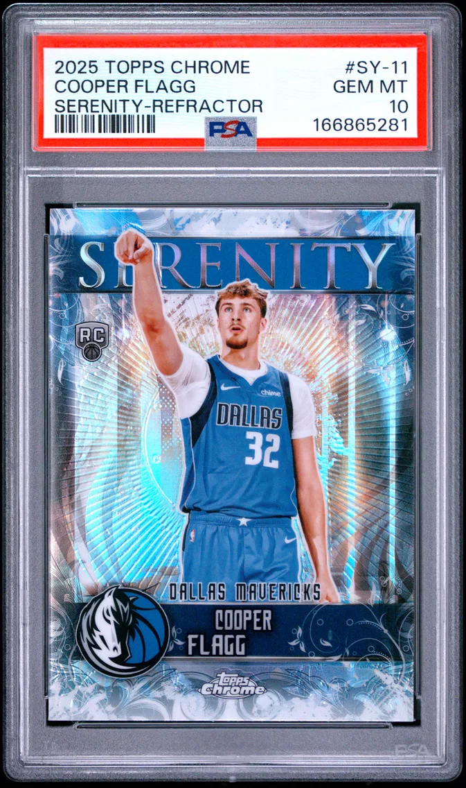 2025 #SY-11 Cooper Flagg PSA 10 Topps Chrome Serenity