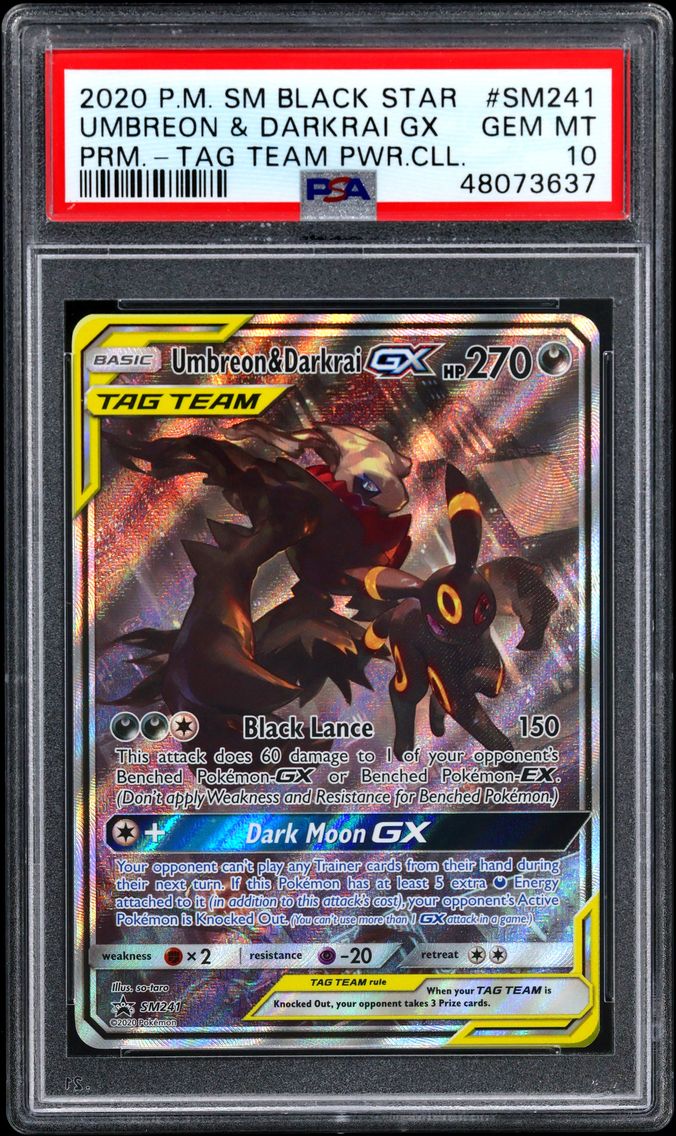2020 #SM241 Umbreon & Darkrai GX