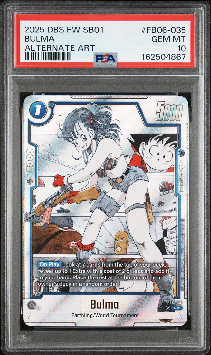 2025 #FB06-035 Bulma PSA 10 Dragon Ball Super Card Game Fusion World Manga Booster 01