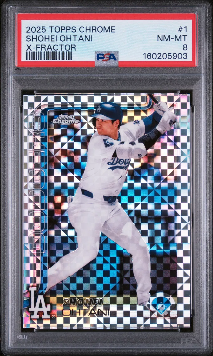 2025 #1 Shohei Ohtani PSA 8 Topps Chrome