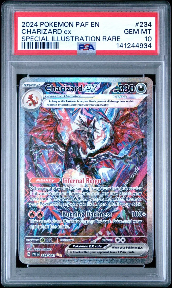 2024 #234 Charizard EX PSA 10 Paf EN-Paldean Fates