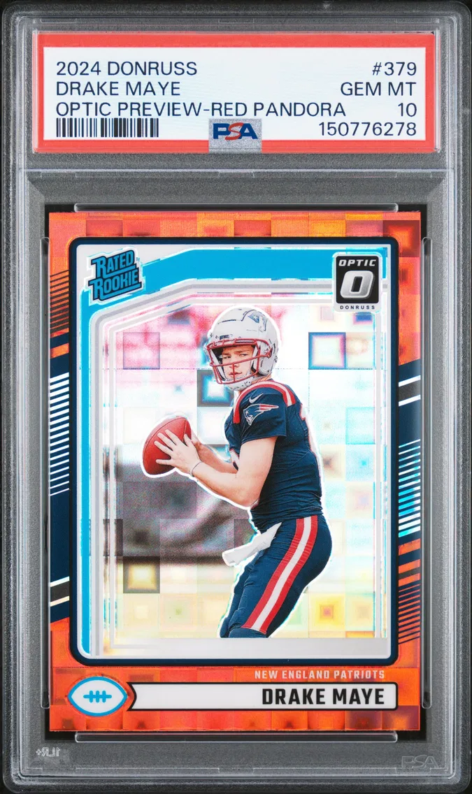 2024 #379 Drake Maye PSA 10 Panini Donruss
