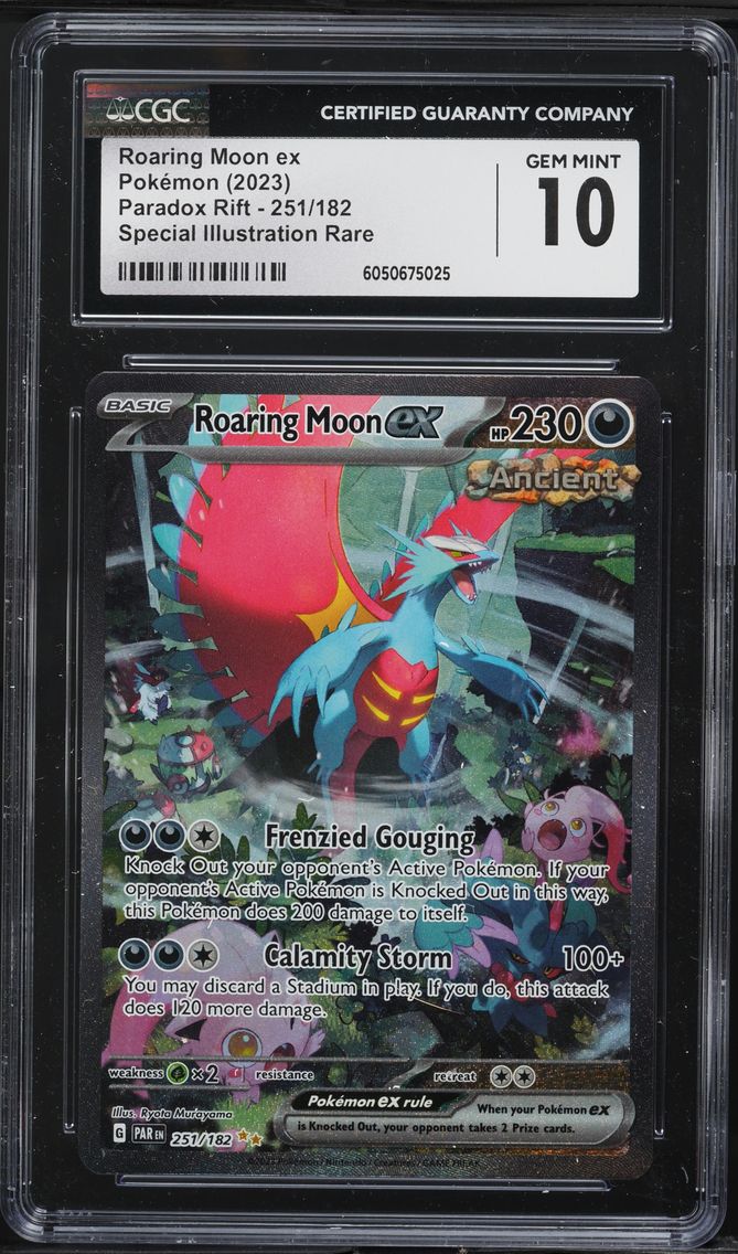 2023 #251 Roaring Moon EX CGC 10 Par EN-Paradox Rift Pokemon