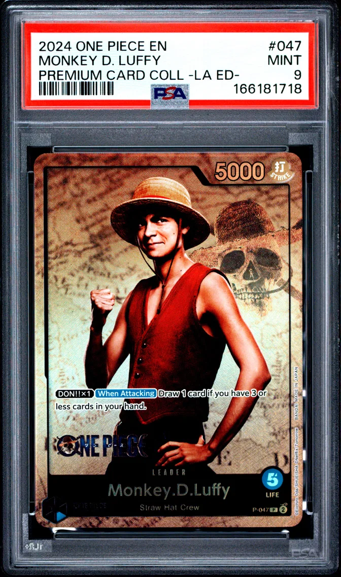 2024 #047 Monkey D. Luffy PSA 9 One Piece Premium Card Collection -Live Action Edition-
