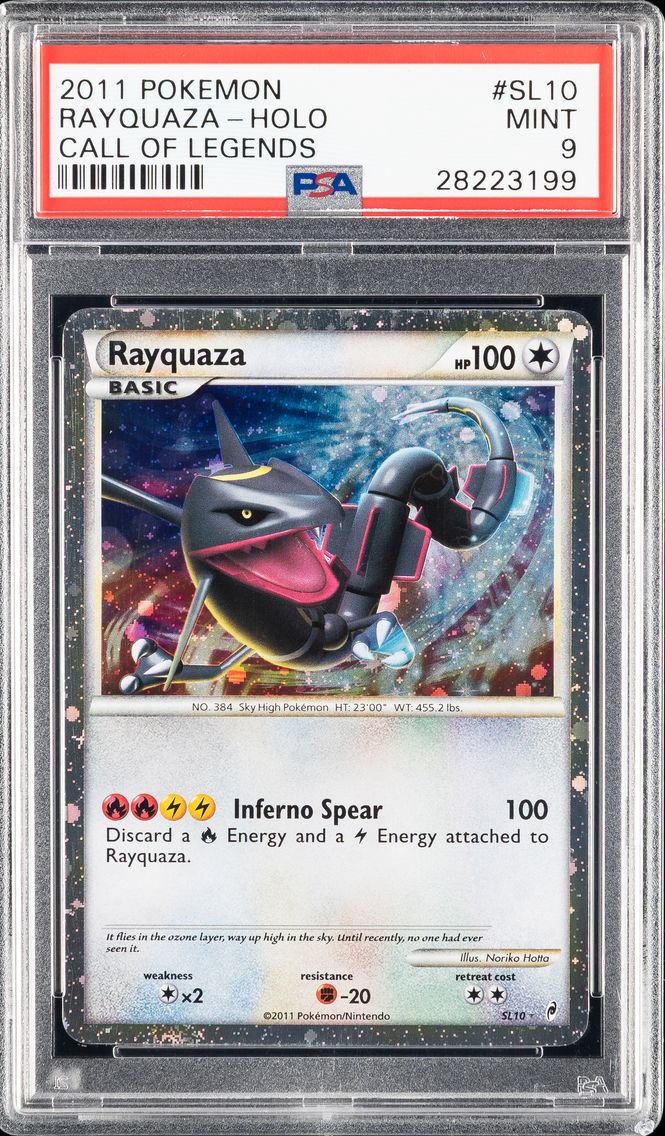 2011 #SL10 Rayquaza-Holo PSA 9 C