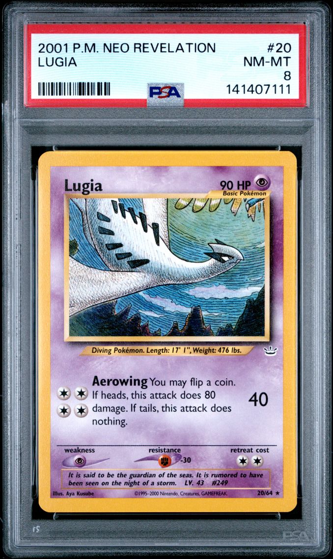 2001 #20 Lugia PSA 8 Neo Revelation
