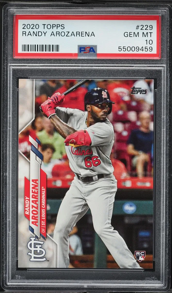 2020 #229 Randy Arozarena PSA 10 Topps Baseball