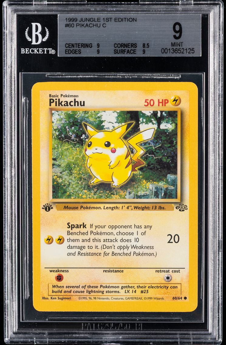 1999 #60 Pikachu 1st Edition BGS