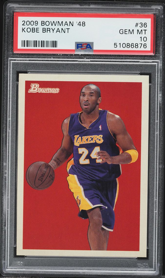 2009 #36 Kobe Bryant PSA 10 Bowm