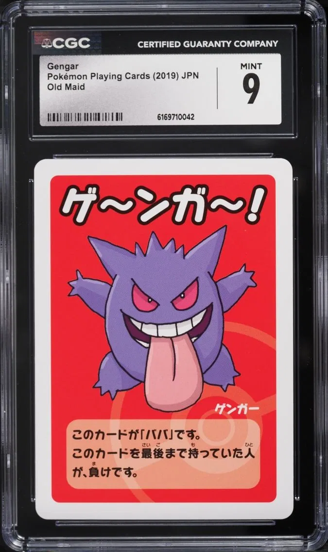 2019 Pokemon Japanese Playing Cards Old Maid Gengar CGC 9 MINT