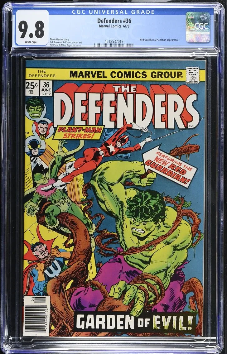 1976 Defenders #36 CGC 9.8 Marvel Comics