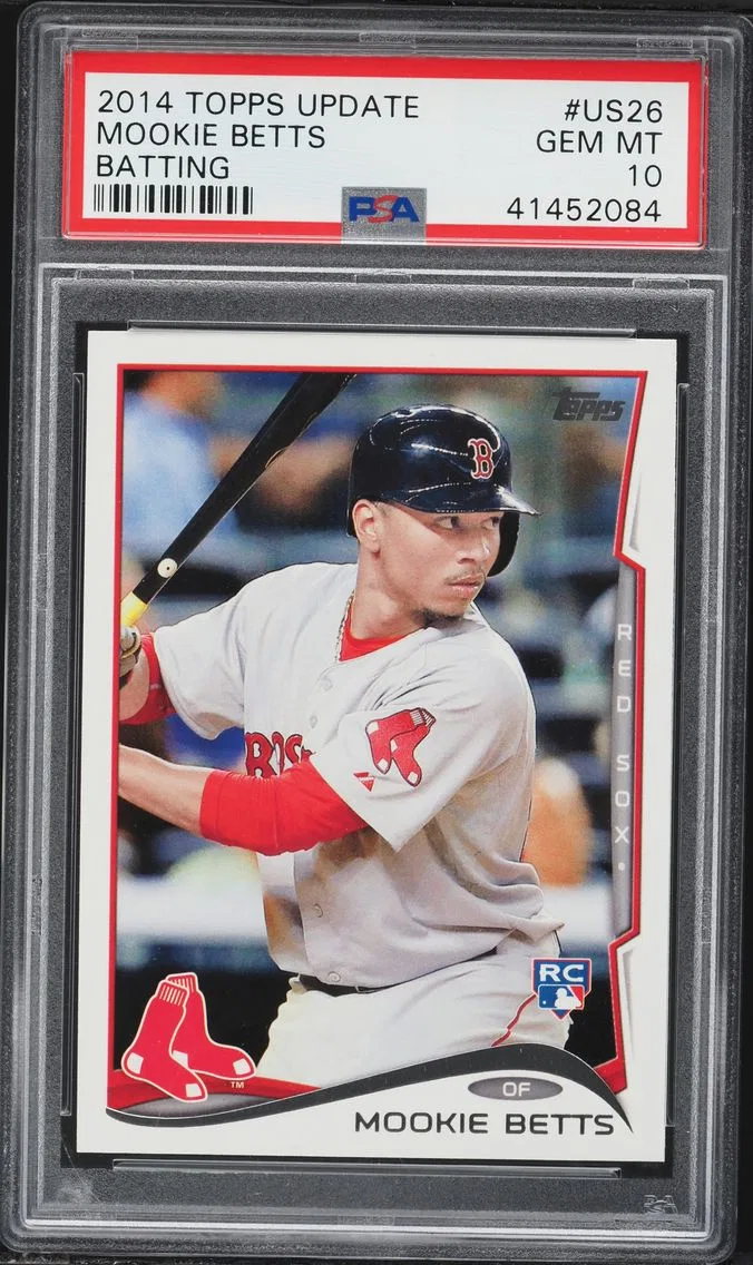2014 #US26 Mookie Betts PSA 10 Topps Update Baseball