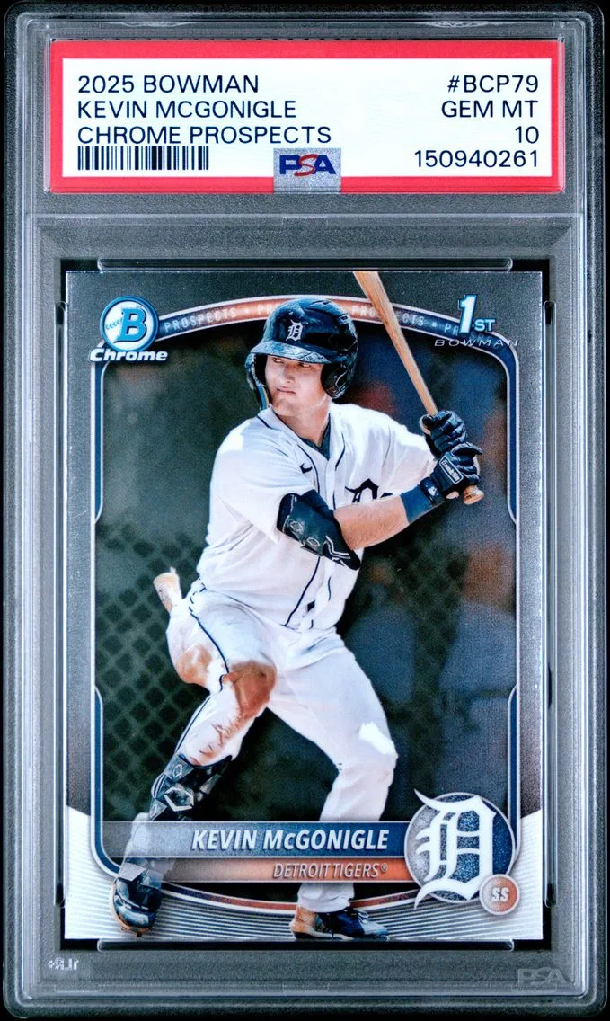 2025 #BCP79 Kevin Mcgonigle PSA 10 Bowman Chrome Prospects
