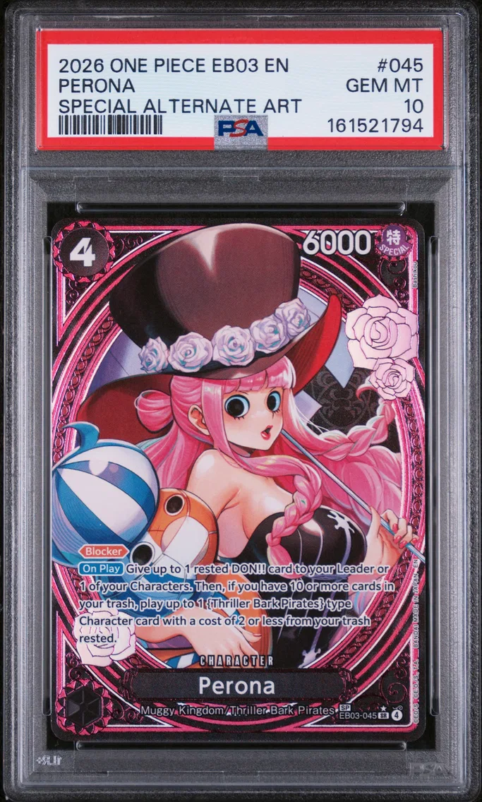 2026 #045 Perona PSA 10 One Piece EB03-Extra Booster -One Piece Heroines Edition-