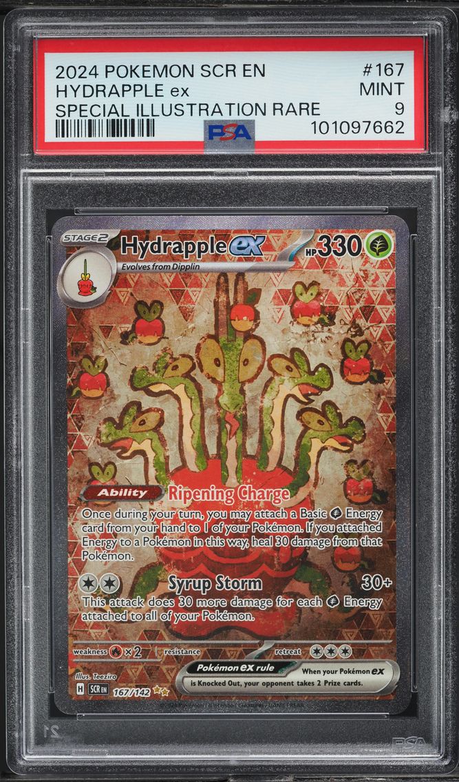 2024 #167 SCARLET & VIOLET STELLAR CROWN SIR HYDRAPPLE EX PSA 9 POKEMON