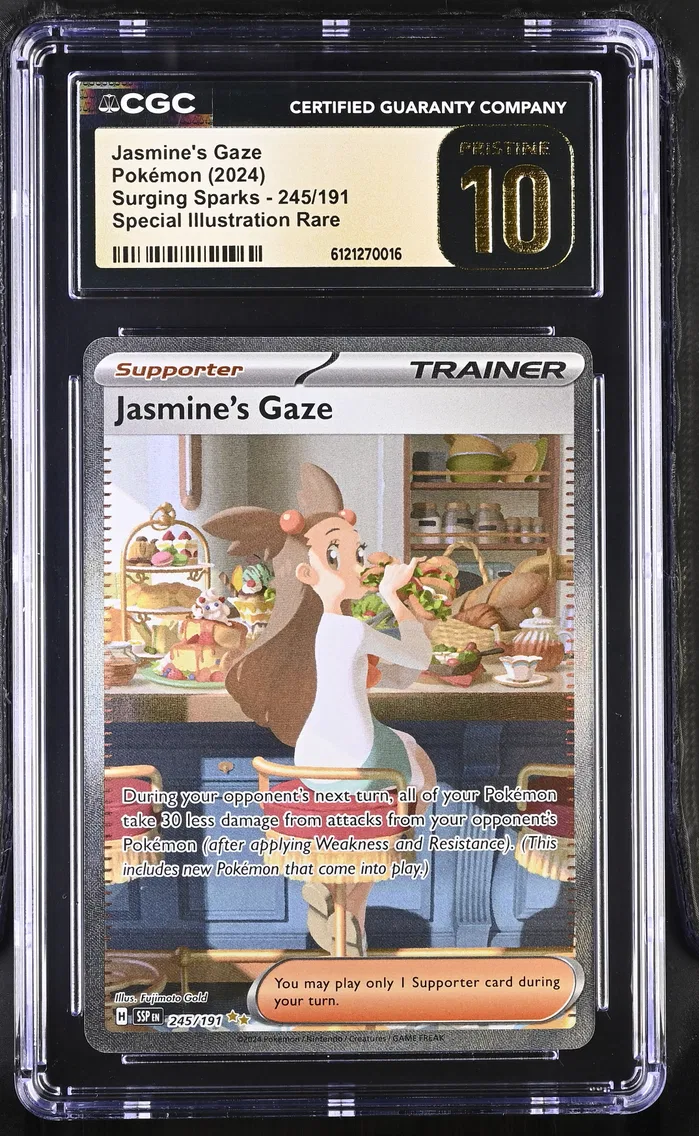 2024 #245 Jasmine's Gaze CGC 10 Pristine Surging Sparks - SSP EN - English