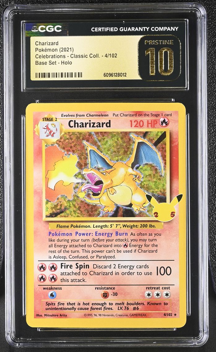 2021 #4 Charizard CGC 10 Pristin