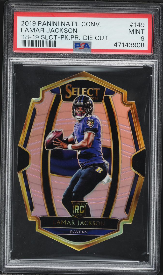 2019 #149 Lamar Jackson PSA 9 Pa