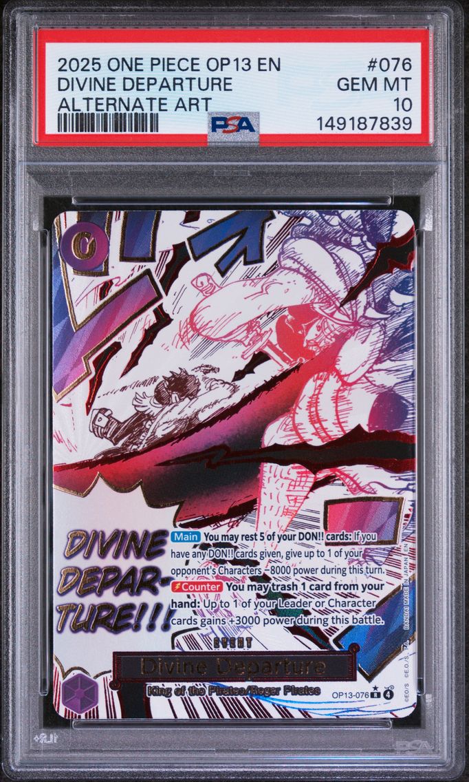 2025 #076 Divine Departure PSA 10 One Piece OP13-Carrying on His Will