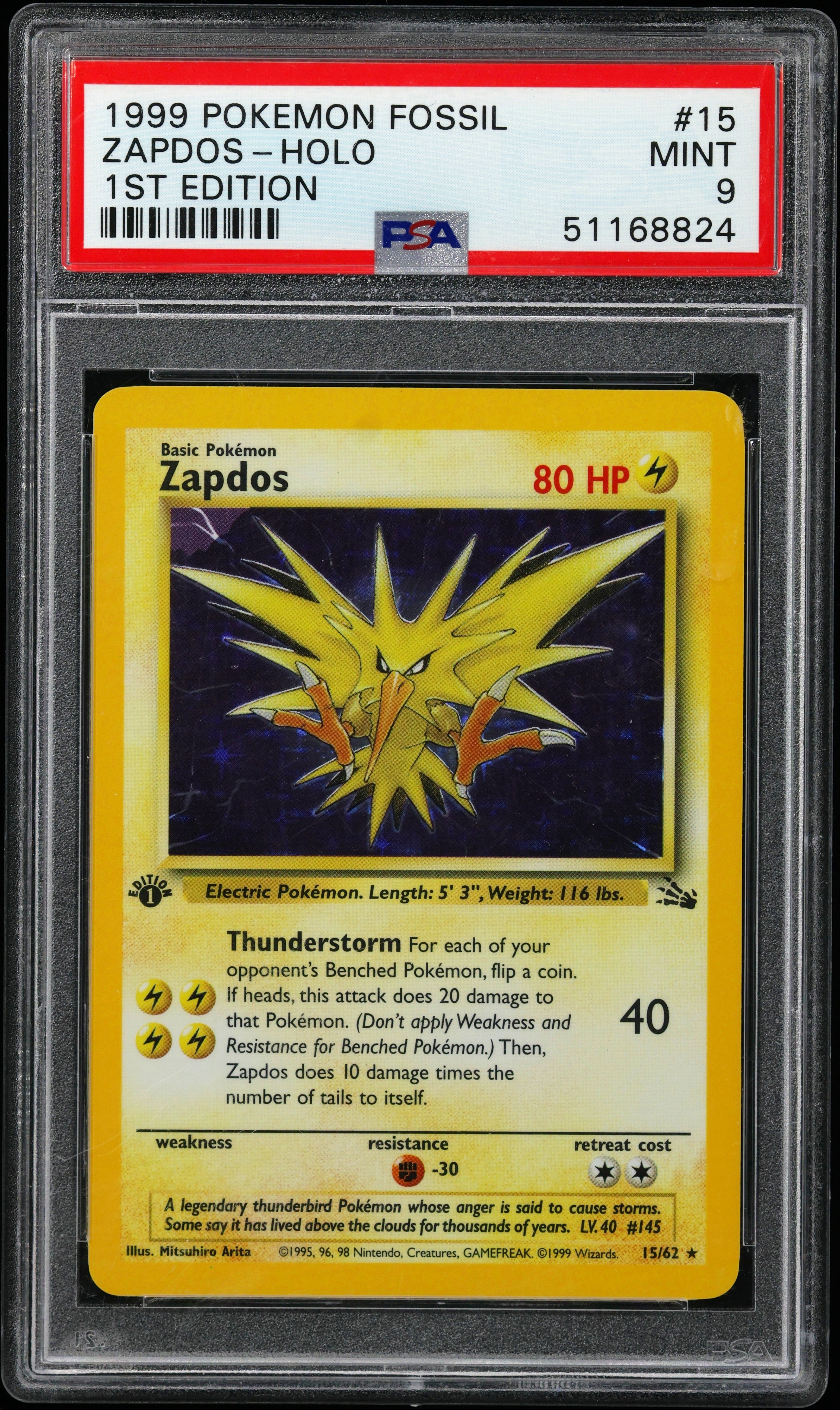 Zapdos-Holo 1st Edition