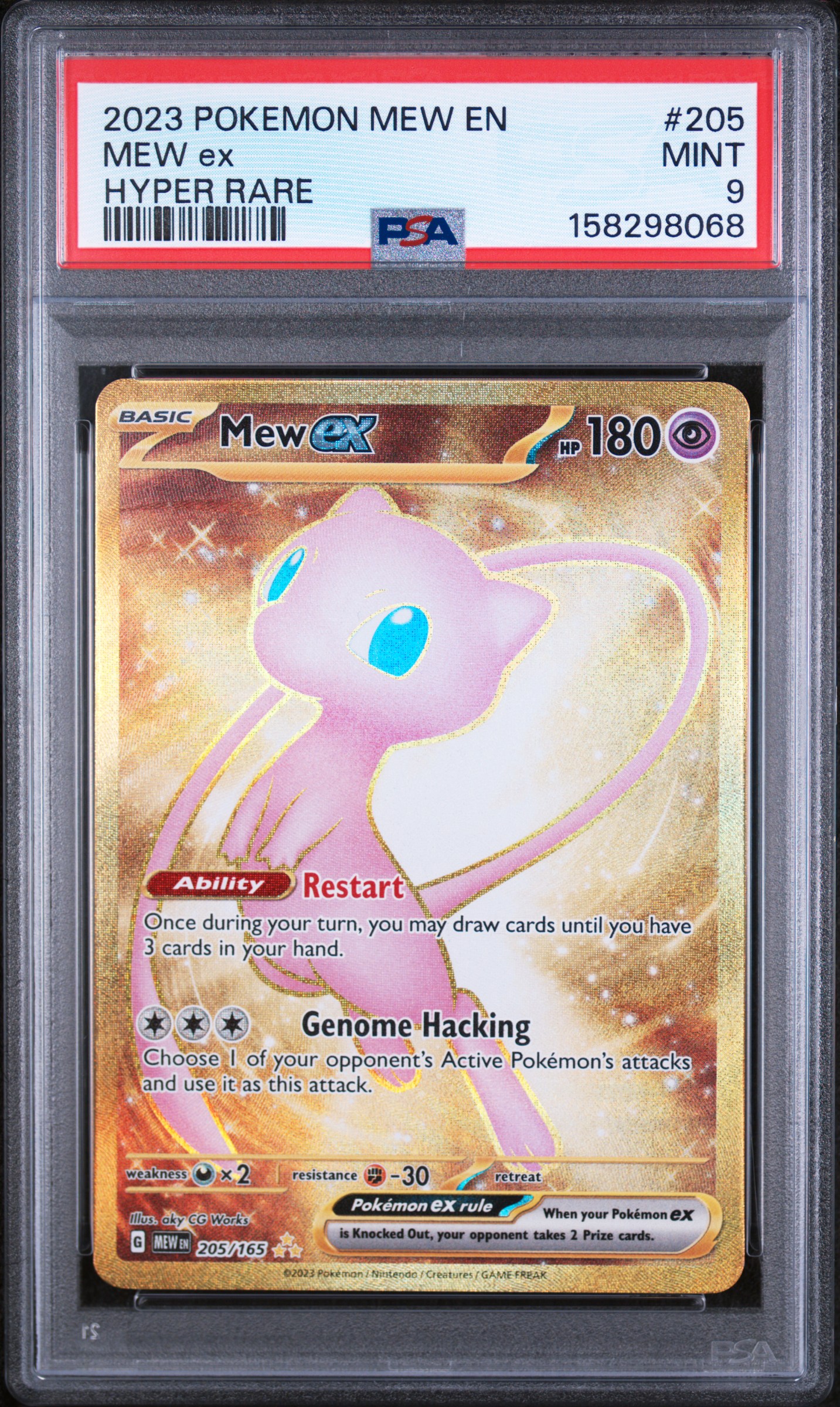 2023 #205 Mew Ex PSA 9 Mew En-151