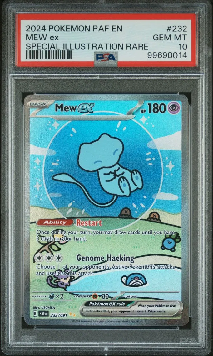 2024 #232 Mew EX PSA 10 Paf EN-Paldean Fates