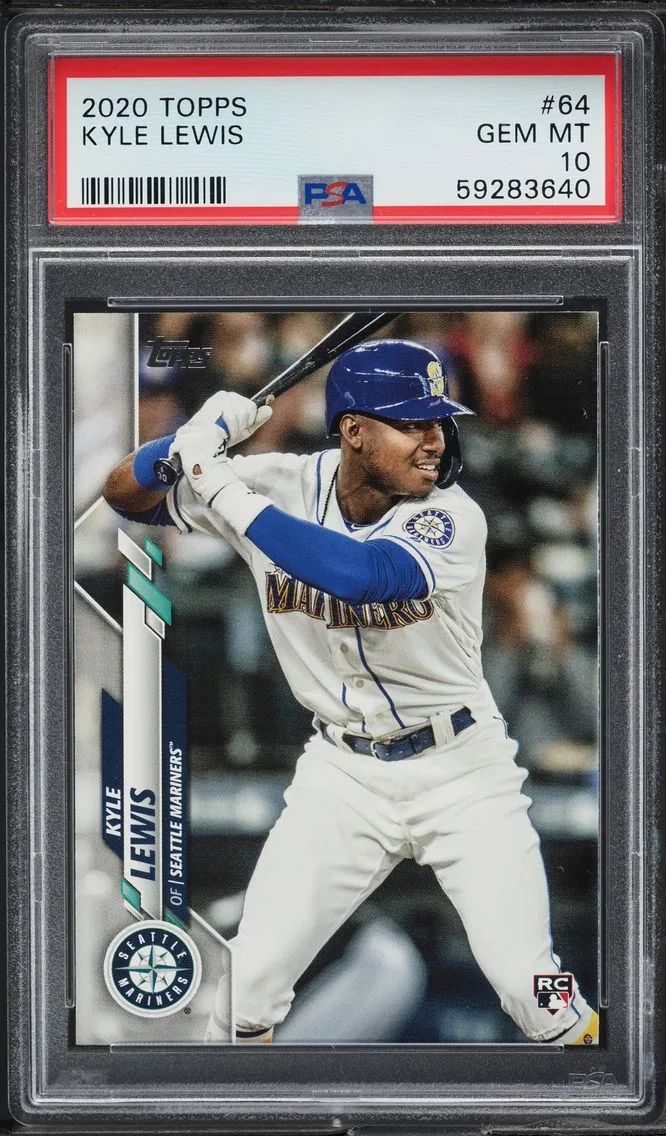 2020 Topps Kyle Lewis ROOKIE #64 PSA 10 GEM MINT