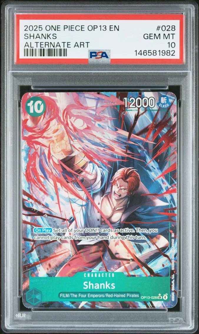 2025 #028 Shanks PSA 10 One Piece OP13-Carrying on His Will
