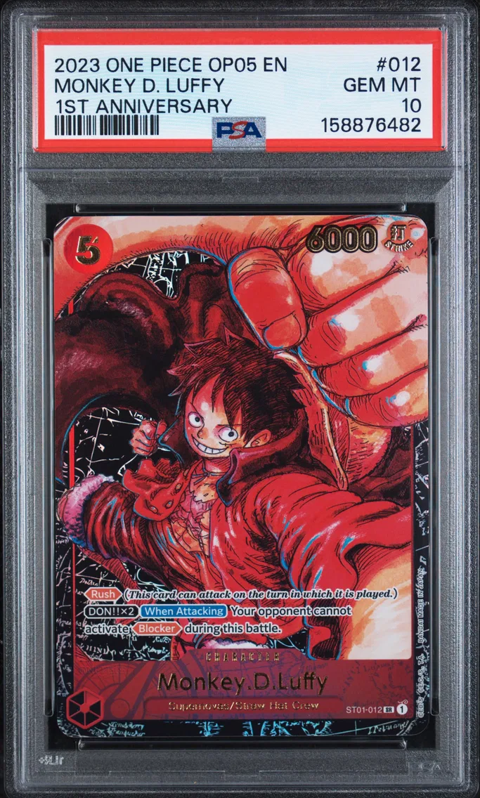 2023 #012 Monkey D. Luffy PSA 10 One Piece OP05-Awakening of the New Era