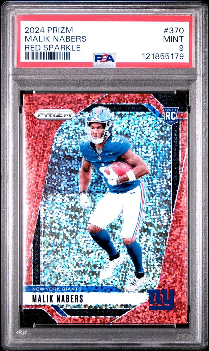 2024 #370 Malik Nabers PSA 9 Panini Prizm