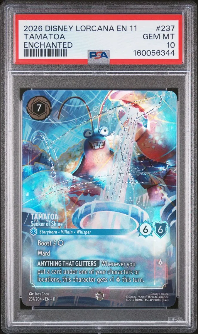 2026 #237 Tamatoa - Seeker of Shine PSA 10 Disney Lorcana EN 11-Winterspell