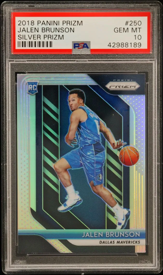 2018 #250 Jalen Brunson PSA 10 Panini Prizm