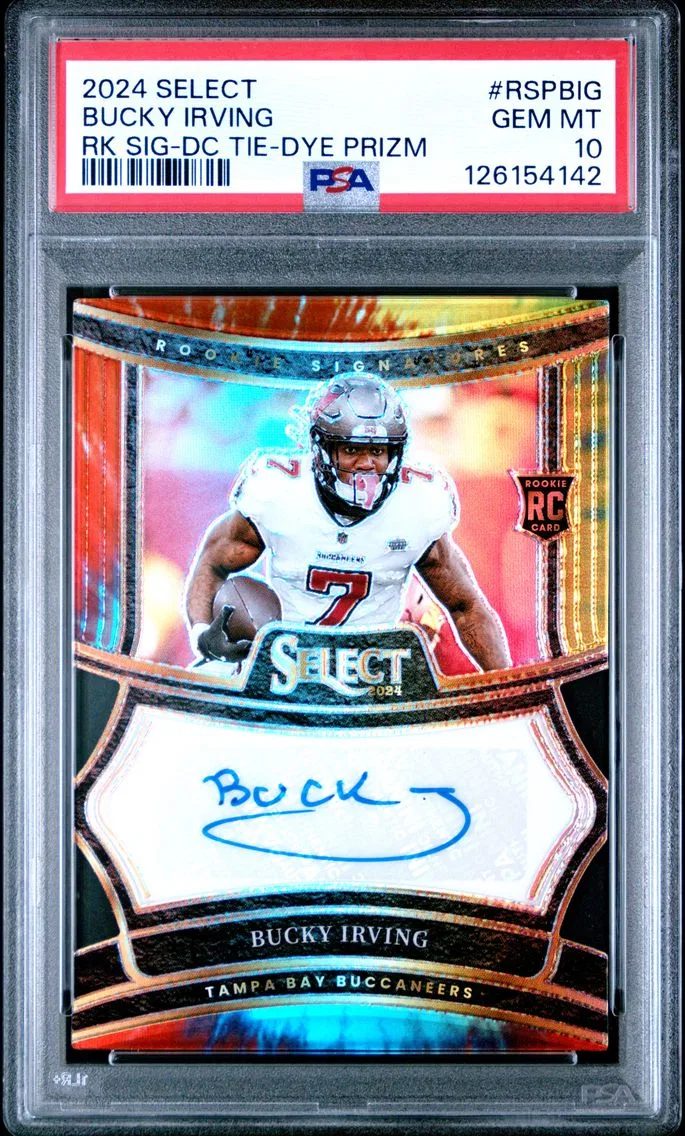 2024 #RSPBIG Bucky Irving PSA 10 Panini Select Rookie Signatures