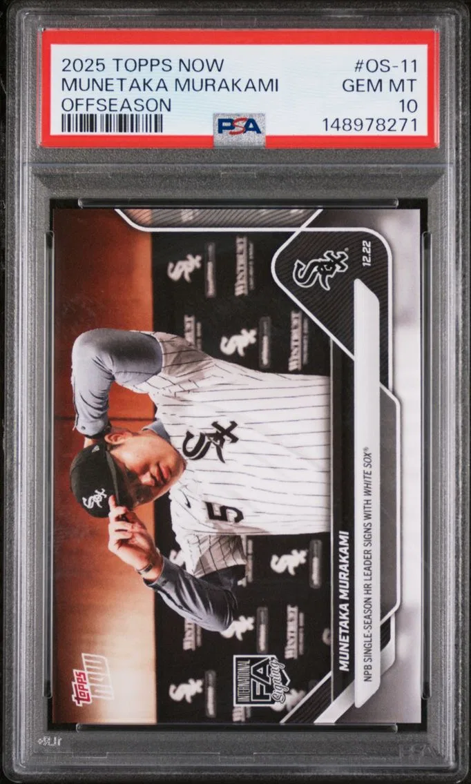 2025 #OS-11 Munetaka Murakami PSA 10 Topps Now Offseason