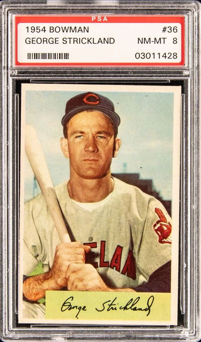 1954 BOWMAN #36 GEORGE STRICKLAND