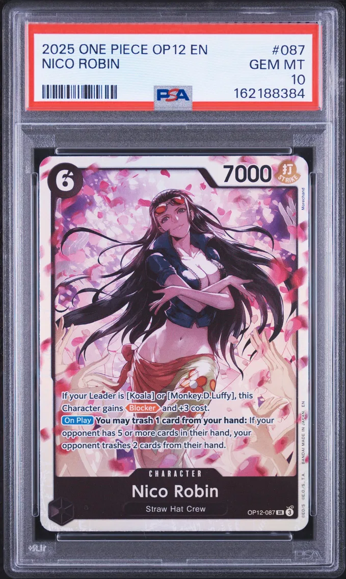 2025 #087 Nico Robin PSA 10 One Piece OP12-Legacy of the Master