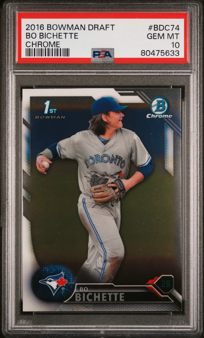 2016 #BDC74 Bo Bichette PSA 10 Bowman Draft