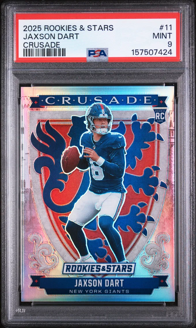 2025 #11 Jaxson Dart PSA 9 Panini Rookies & Stars Crusade