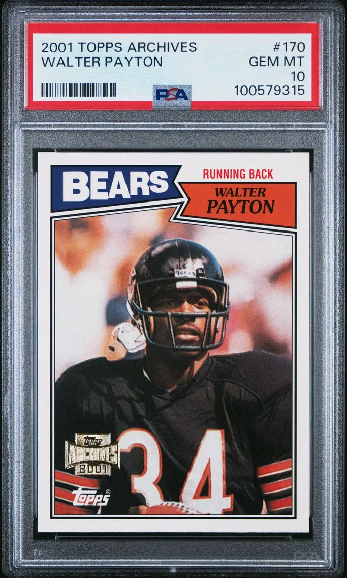 2001 #170 Walter Payton PSA 10 Topps Archives