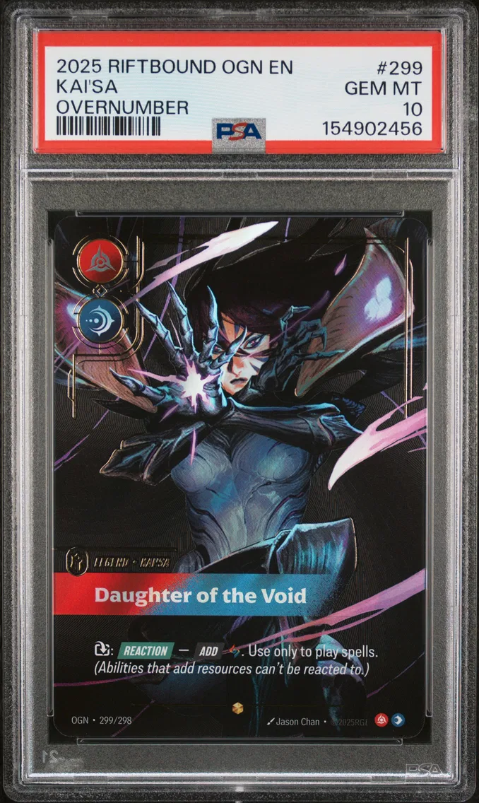 2025 #299 Kai'SA - Daughter of the Void PSA 10 Riftbound: League of Legends Ogn-Origins