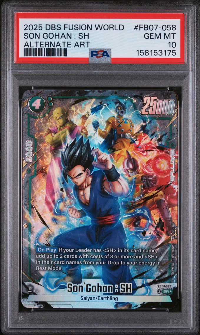 2025 #FB07-058 Son Gohan : SH PSA 10 Dragon Ball Super Card Game Fusion World Wish for Shenron