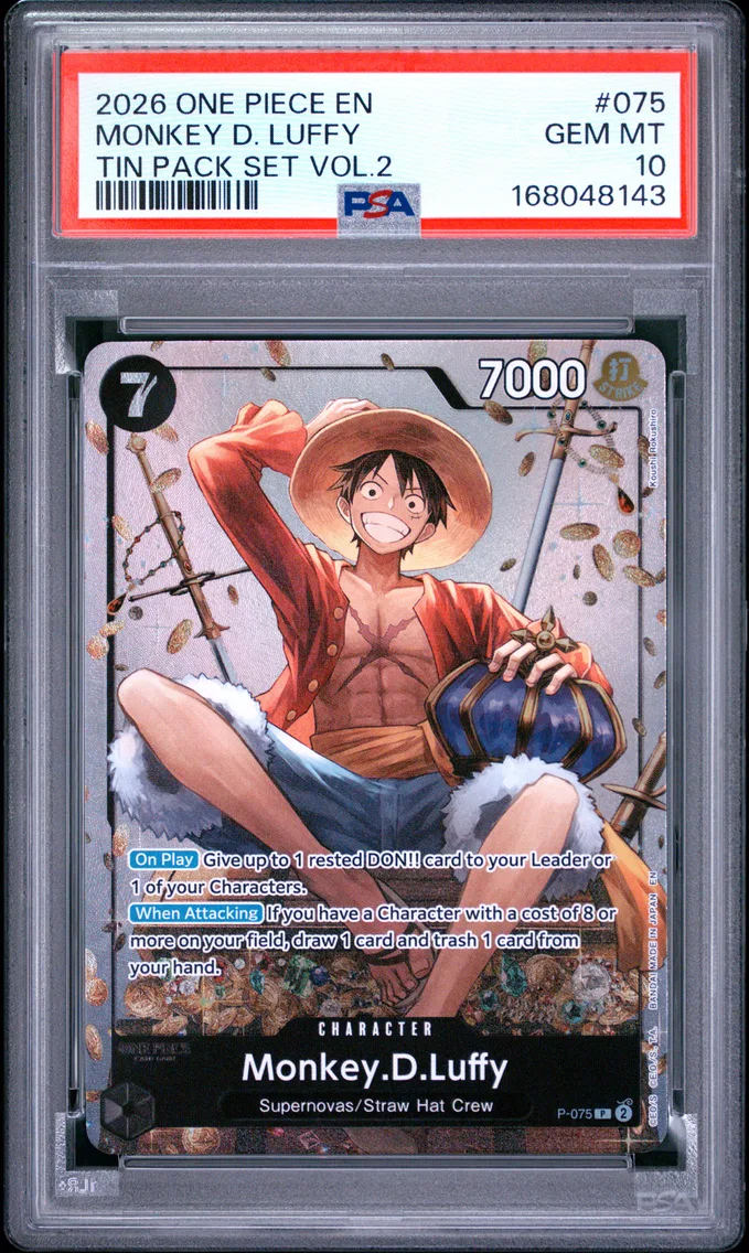 2026 #075 Monkey D. Luffy PSA 10 One Piece Promos