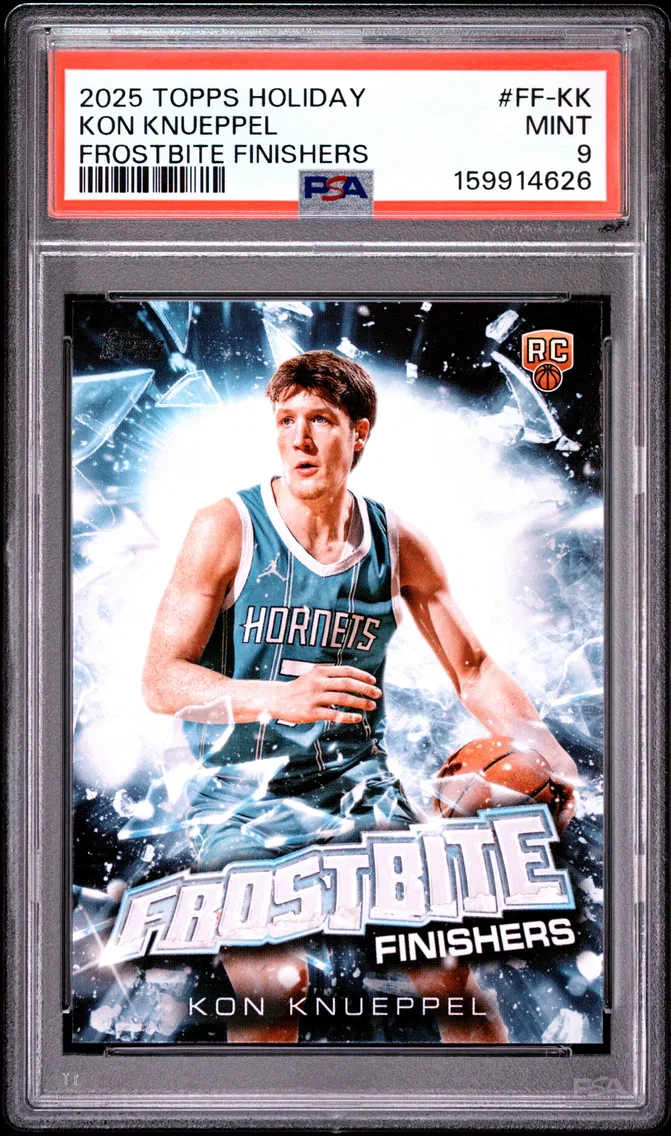 2025 #FF-KK Kon Knueppel PSA 9 Topps Holiday Frostbite Finishers