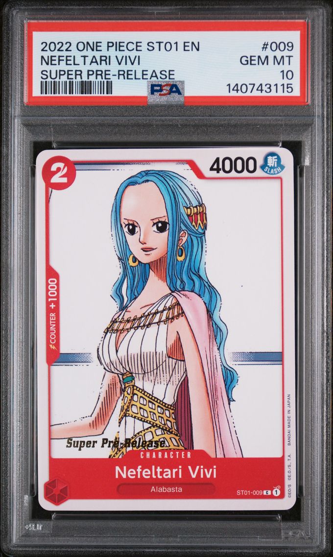 2022 #009 Nefeltari Vivi PSA 10 One Piece Starter Deck ST01-Straw Hat Crew
